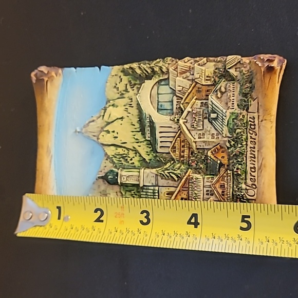 Vintage Oberammergau Germany Ceramic Wall Plaque - Picture 5 of 6